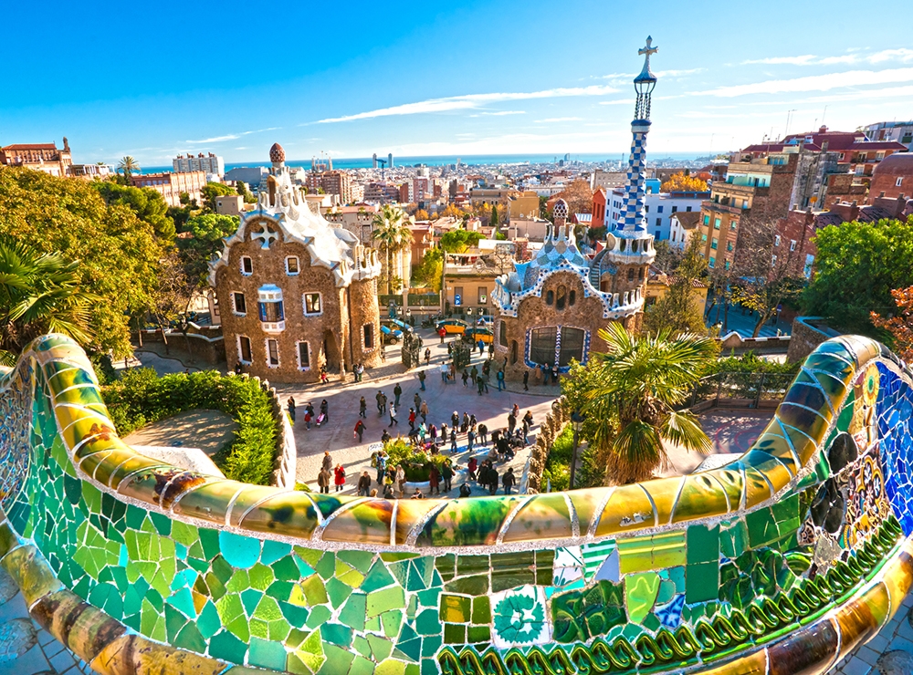 El Park Güell, a Barcelona El Park Güell, a Barcelona