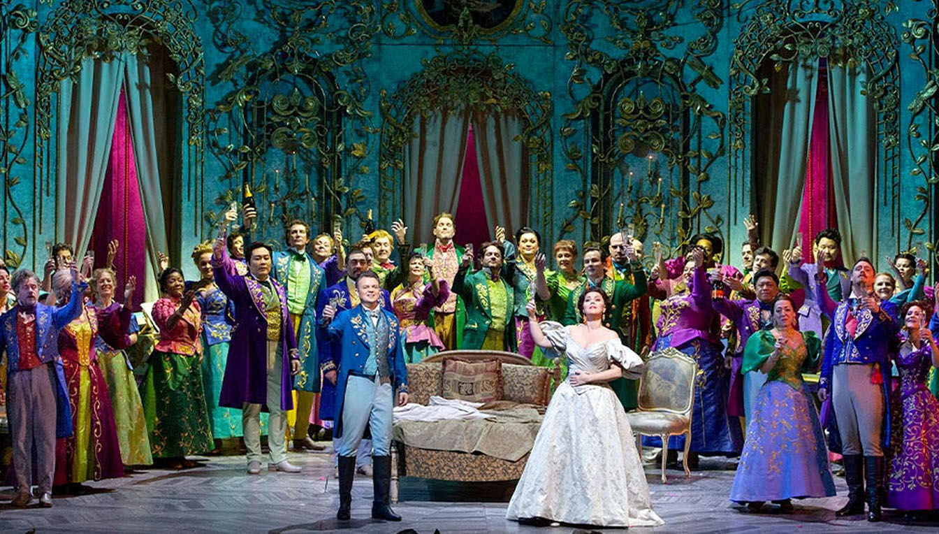 Escena de 'La traviata', de Verdi