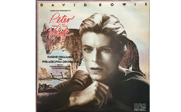 Portada del 'Pere i el llop' de David Bowie Portada del 'Pere i el llop' de David Bowie
