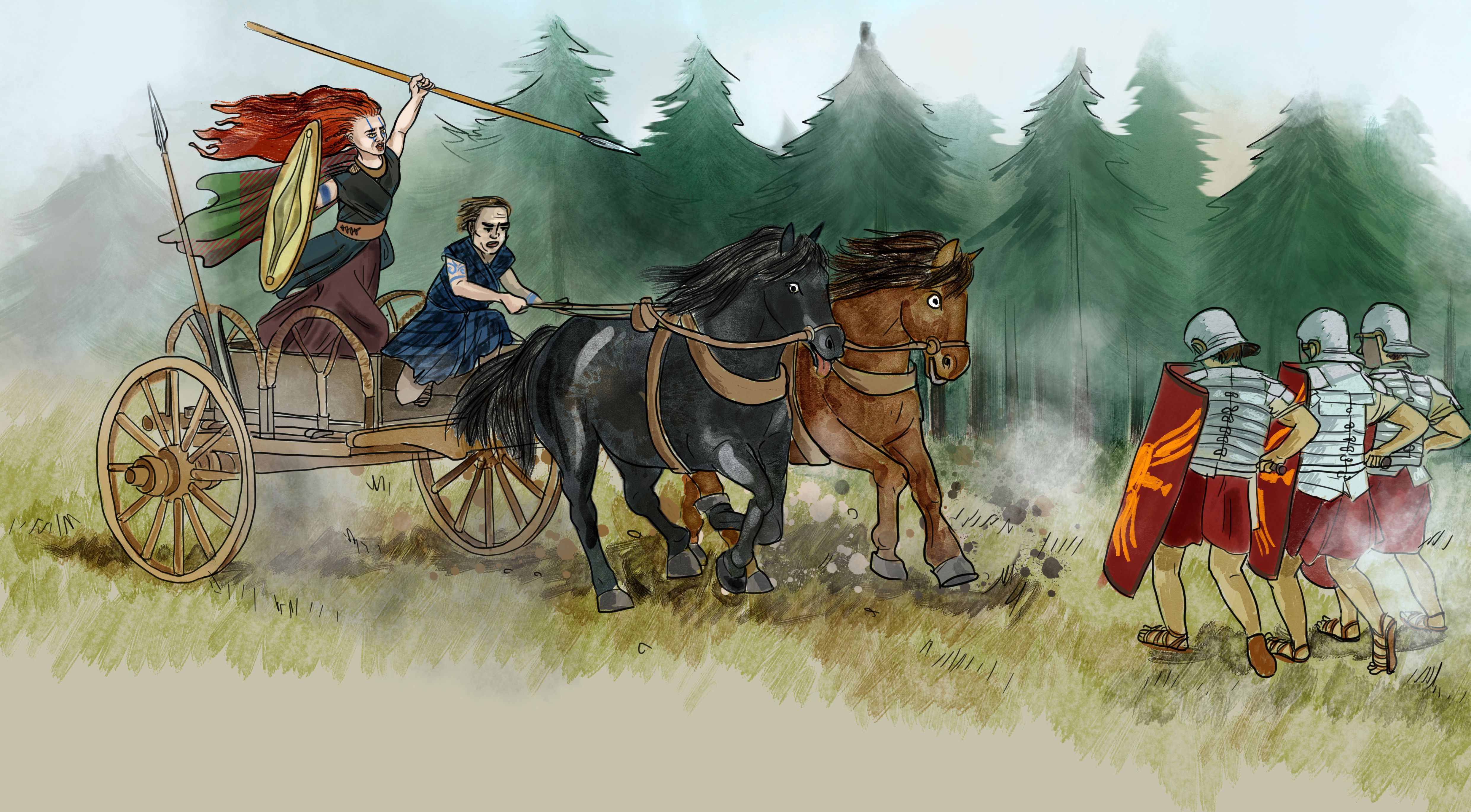 Boudicca: "A l'atac, valents!" Boudicca: "A l'atac, valents!"