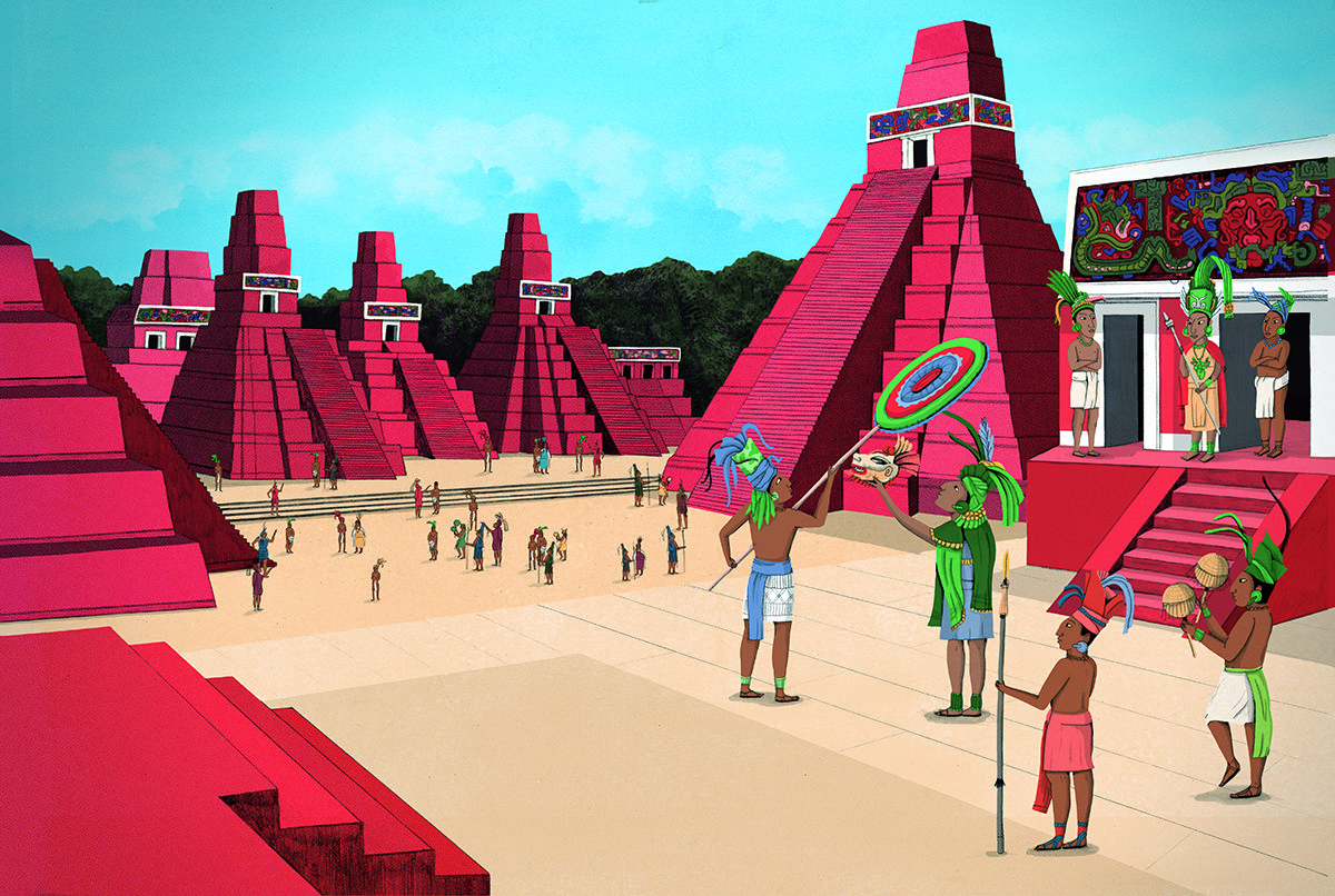 La gran plaça cerimonial de Tikal La gran plaça cerimonial de Tikal