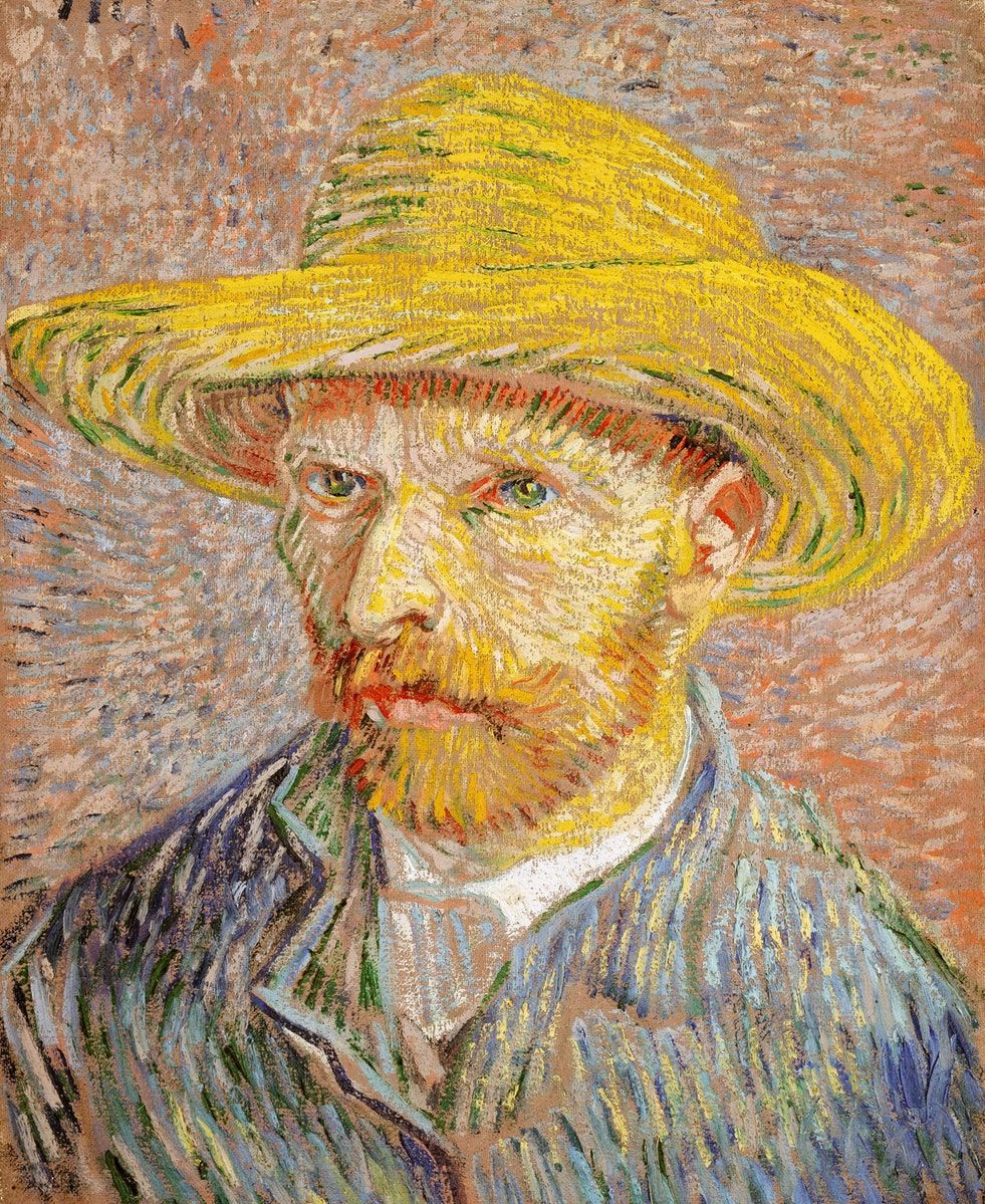 En aquest auroretrat, Van Gogh tenia 34 anys En aquest auroretrat, Van Gogh tenia 34 anys