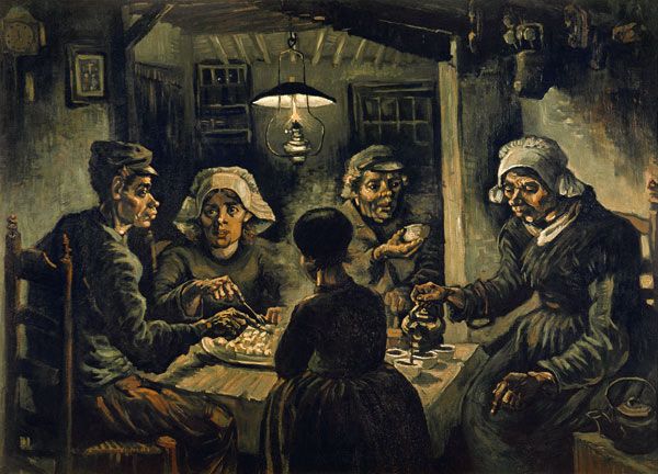 El quadre 'Menjant patates' no va triomfar El quadre 'Menjant patates' no va triomfar