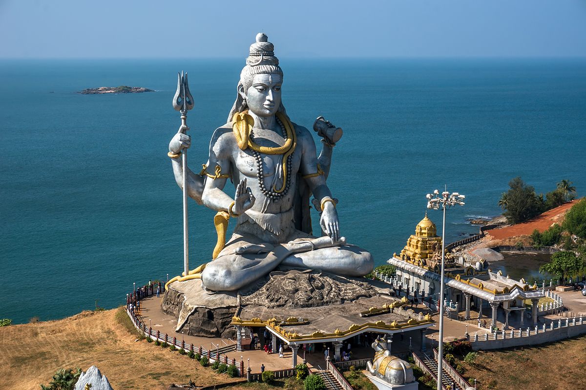 Temple de Shiva a Murdeshwar, a l'Índia Temple de Shiva a Murdeshwar, a l'Índia