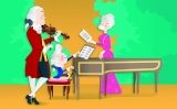 Mozart assaja amb el pare i la germana