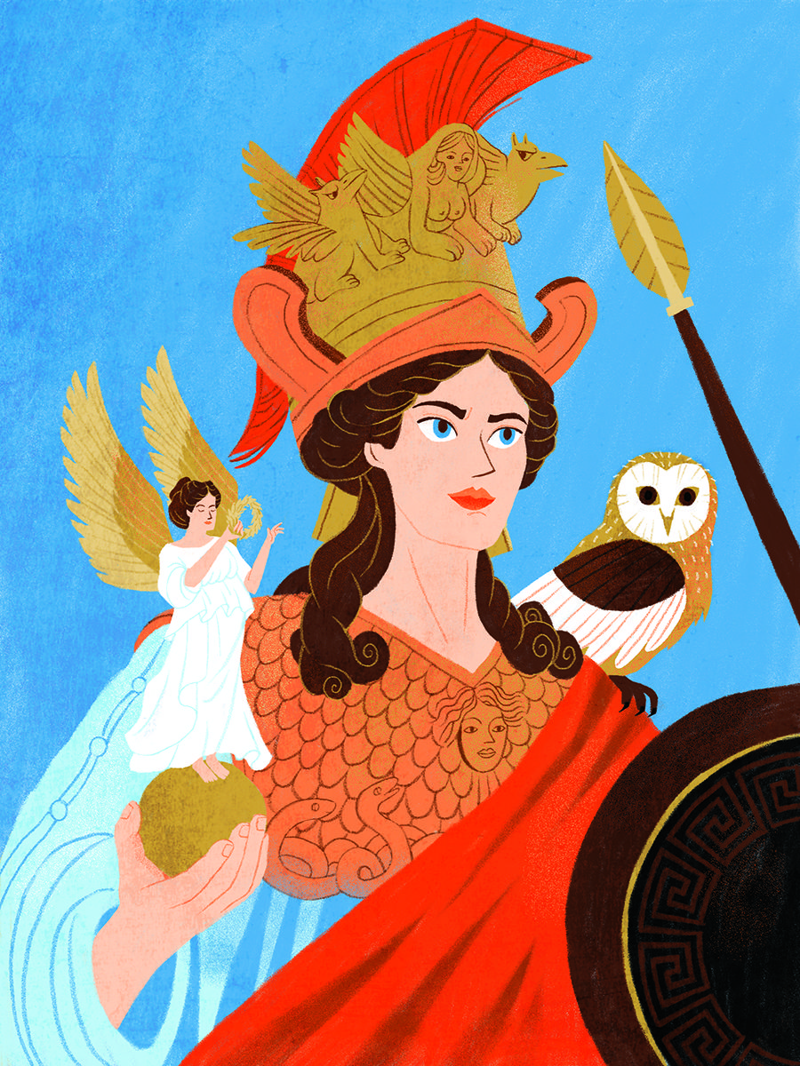 La deessa Atena era la patrona d'Atenes La deessa Atena era la patrona d'Atenes