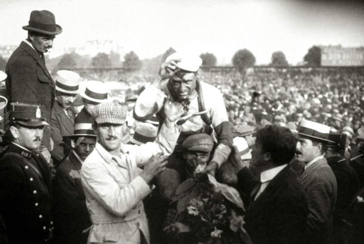 Eugène Christophe amb el mallot groc Eugène Christophe amb el mallot groc