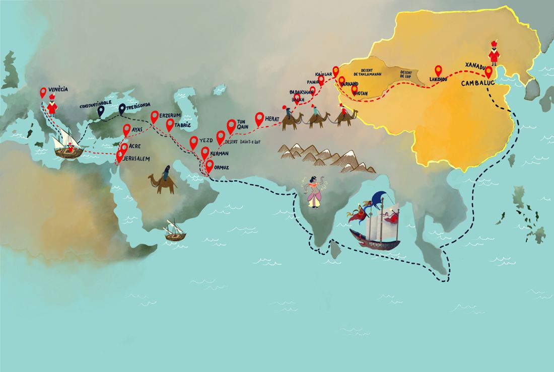 El viatge de Marco Polo fins a la Xina El viatge de Marco Polo fins a la Xina