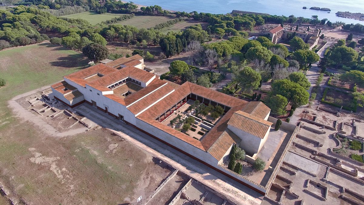 Reconstrucció virtual d'una de les cases romanes més riques Reconstrucció virtual d'una de les cases romanes més riques