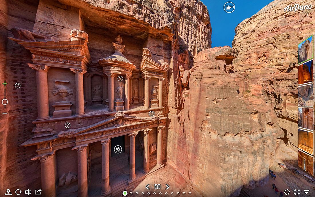 Imatge panoràmica de Petra Imatge panoràmica de Petra