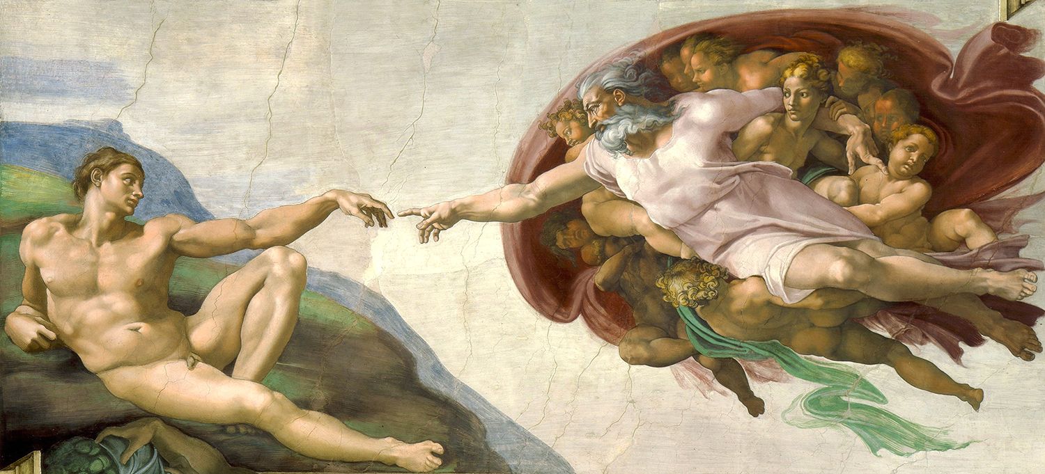 Déu crea Adam a la Capella Sixtina Déu crea Adam a la Capella Sixtina